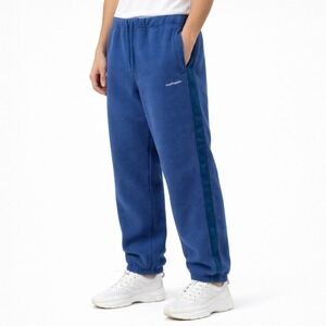 RARE Madhappy Fleece Jogger Sweatpants Blue Side Stripe Drawstring Waist Size S